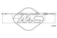 Metalcaucho 83751 - Cable de accionamiento, freno de estacionamiento