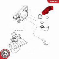 ESEN SKV 24SKV488 - Tubo flexible de aspiración, filtro de aire
