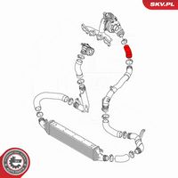 ESEN SKV 43SKV215 - Tubo flexible de aire de sobrealimentación