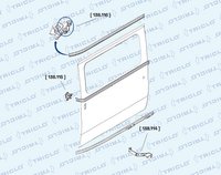 TRICLO 138114 - Guía rodillo, puerta corrediza