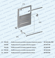 TRICLO 132028 - Guía rodillo, puerta corrediza