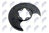 NTY HTOHY502 - Chapa protectora contra salpicaduras, disco de freno