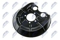 NTY HTOPL005 - Chapa protectora contra salpicaduras, disco de freno