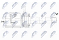 NTY NPWCT126 - Juego de articulación, árbol de transmisión