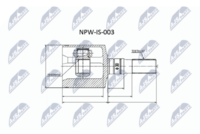 NTY NPWIS003 - Juego de articulación, árbol de transmisión