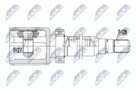 NTY NPWVV077 - Juego de articulación, árbol de transmisión