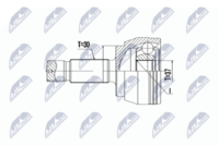 NTY NPZME025 - Juego de articulación, árbol de transmisión