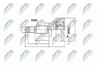 NTY NPZNS055 - Juego de articulación, árbol de transmisión