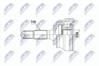 NTY NPZPE032 - Juego de articulación, árbol de transmisión