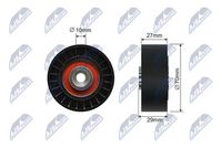 NTY RNKPE005 - Polea tensora, correa poli V