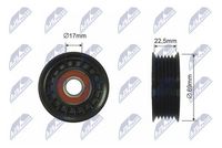 NTY RNKMZ011 - Polea tensora, correa poli V