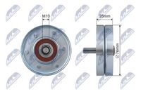 NTY RNKAU050 - Rodillo guía/desviación, correa trapecial