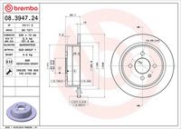 BREMBO 08.3947.24 - Disco de freno