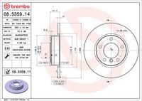 BREMBO 08.5359.14 - Disco de freno