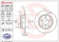 BREMBO 08.5366.21 - Disco de freno