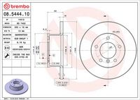 BREMBO 08.5444.10 - Disco de freno