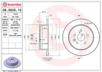 BREMBO 08.5625.10 - Disco de freno