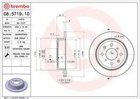 BREMBO 08.5719.10 - Disco de freno