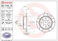 BREMBO 08.7104.75 - Disco de freno