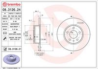 BREMBO 08312621 - Disco de freno - PRIME LINE - UV Coated
