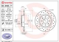 BREMBO 08.9460.71 - Disco de freno