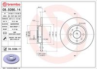 BREMBO 08508611 - Disco de freno - PRIME LINE - UV Coated