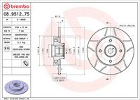 BREMBO 08.9512.75 - Disco de freno