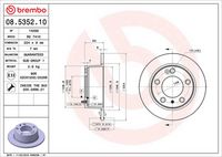 BREMBO 08.5352.10 - Disco de freno
