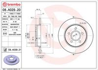 BREMBO 08.A029.21 - Disco de freno