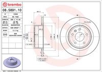 BREMBO 08589110 - Disco de freno - PRIME LINE