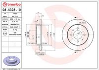 BREMBO 08.A328.10 - Disco de freno