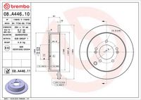 BREMBO 08.A446.11 - Disco de freno