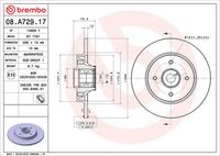 BREMBO 08.A729.17 - Disco de freno