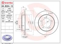 BREMBO 08.B304.10 - Disco de freno