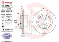BREMBO 08.B348.41 - Disco de freno