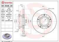 BREMBO 08E02620 - Disco de freno - PRIME LINE