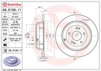 BREMBO 08E13911 - Disco de freno - PRIME LINE - UV Coated