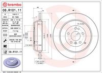 BREMBO 08.R101.11 - Disco de freno