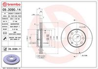 BREMBO 09.3090.11 - Disco de freno