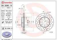 BREMBO 09.3090.1X - Disco de freno
