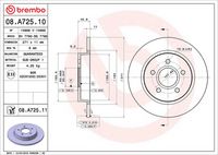 BREMBO 08.A725.11 - Disco de freno