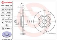 BREMBO 09.4939.14 - Disco de freno