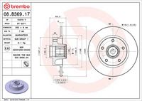BREMBO 08.B369.17 - Disco de freno