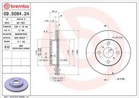 BREMBO 09.5084.24 - Disco de freno