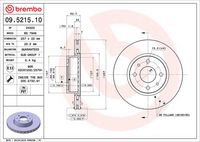 BREMBO 09.5215.10 - Disco de freno