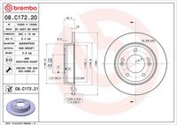 BREMBO 08.C172.21 - Disco de freno