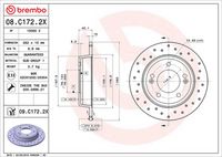 BREMBO 08.C172.2X - Disco de freno