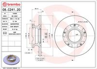 BREMBO 08.C241.20 - Disco de freno