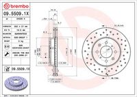 BREMBO 09.5509.1X - Disco de freno