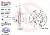 BREMBO 09.5843.77 - Disco de freno